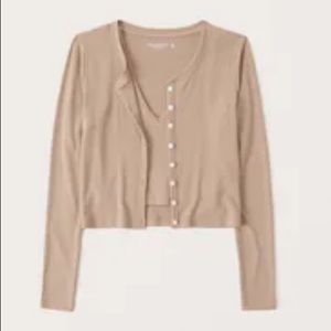 Abercrombie & Fitch Top and cardigan set xs
